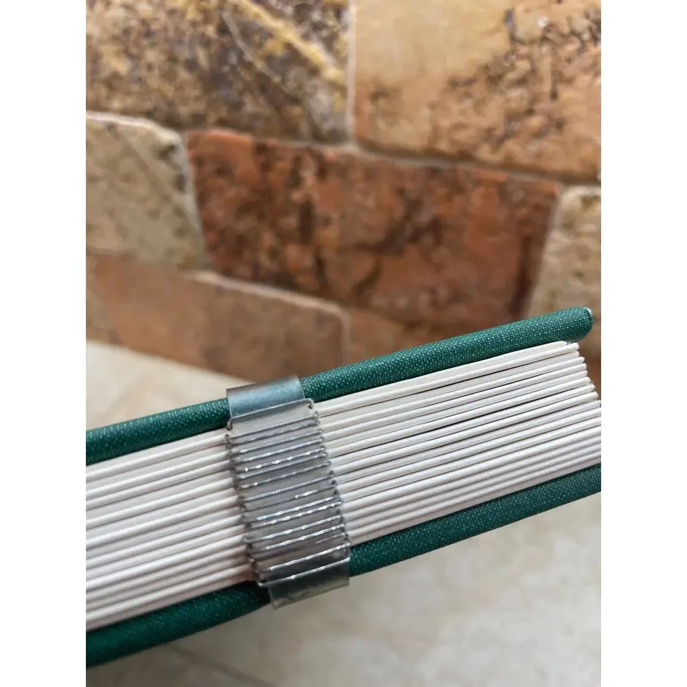 Album Scrapbook Creative Memories 12x12 Green Gold Expandable Post Bound